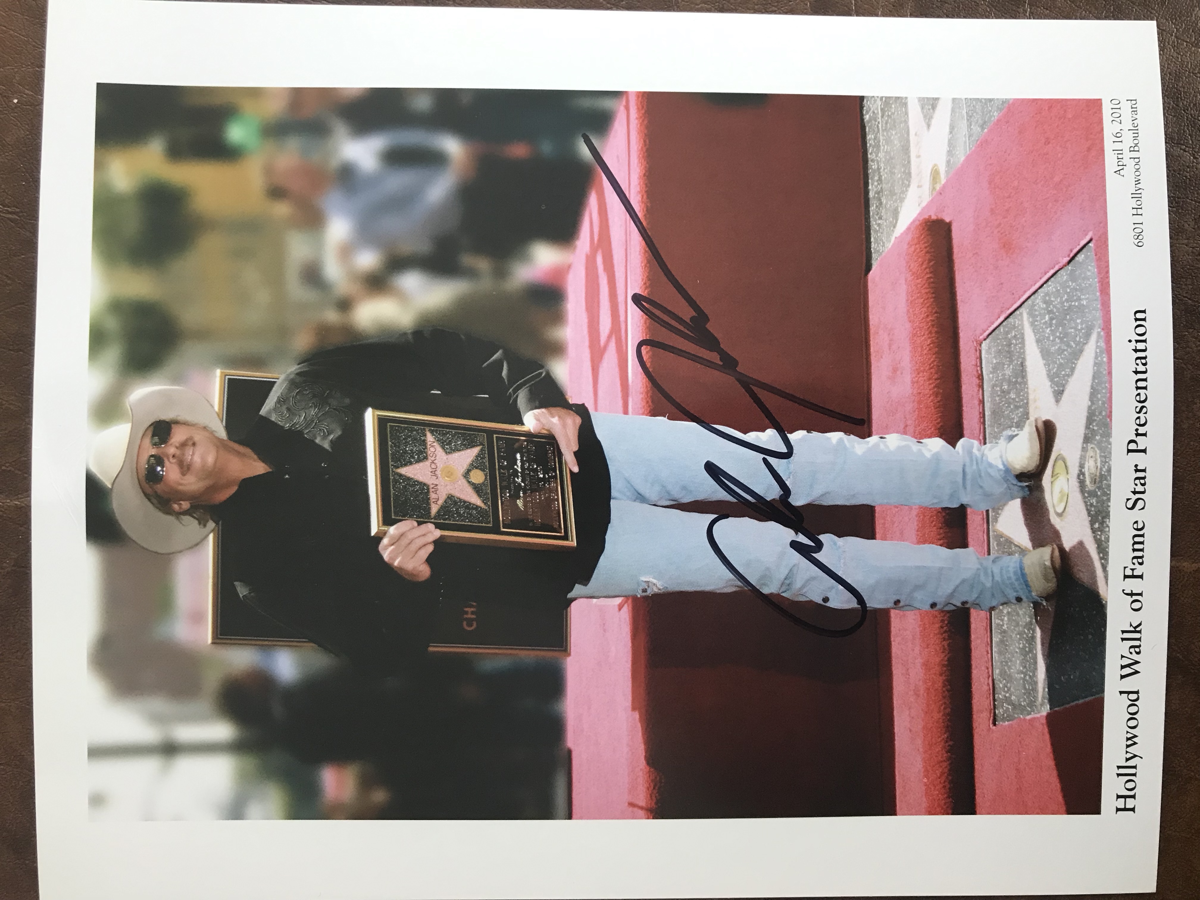 Alan Jackson Autographed Photo