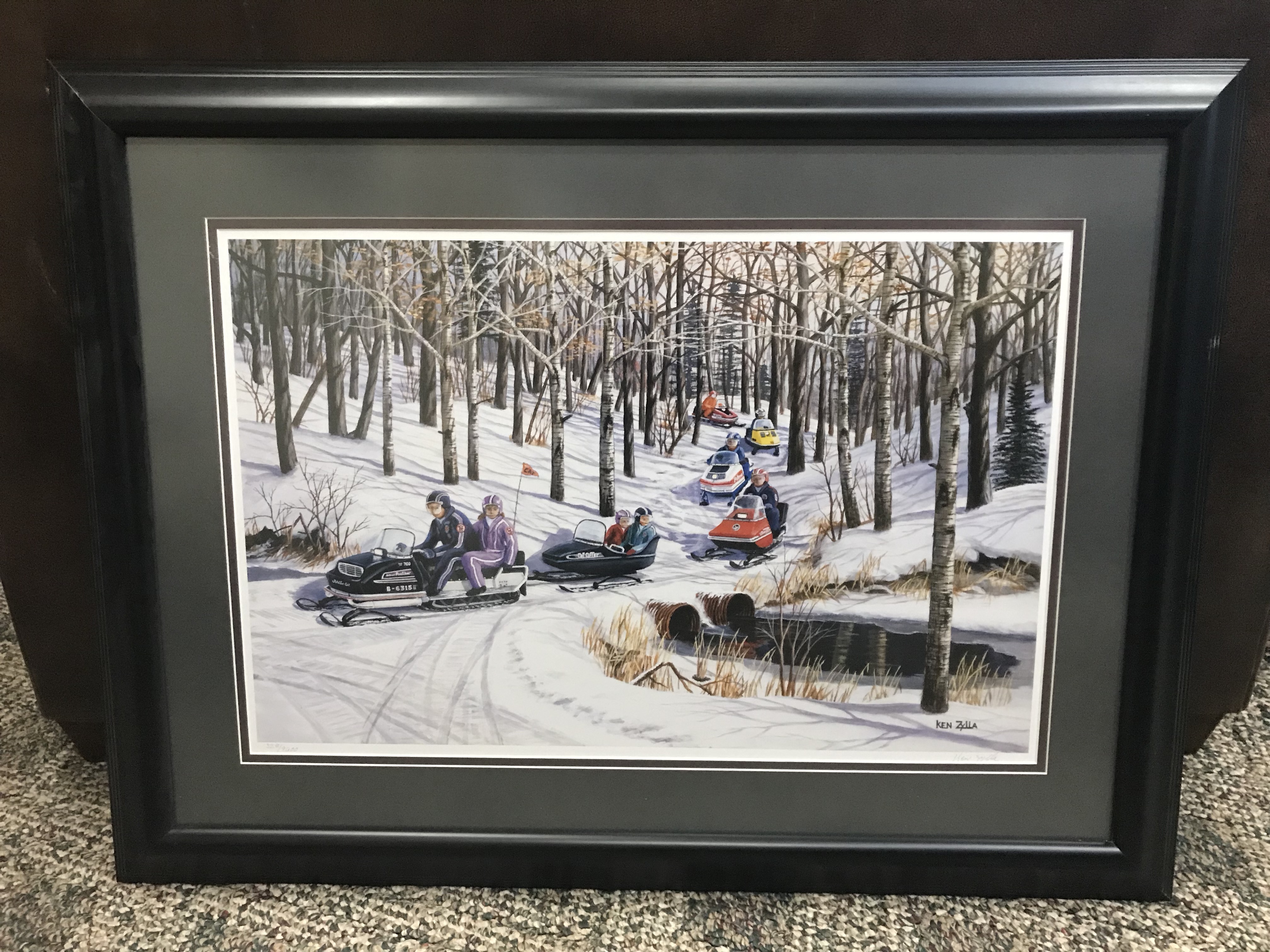 Ken Zilla Snowmobiling Print