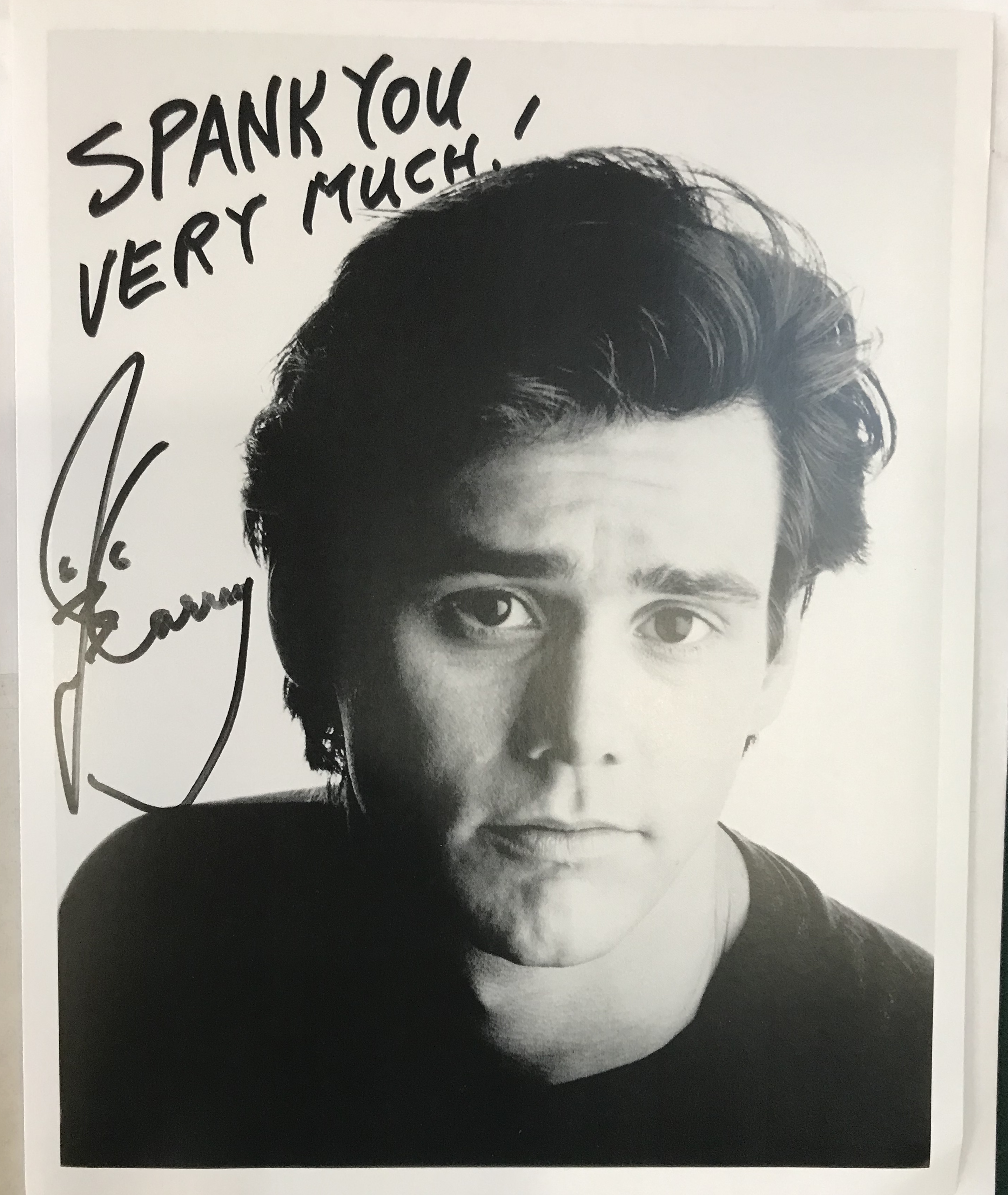 Jim Carey Autographed Photo