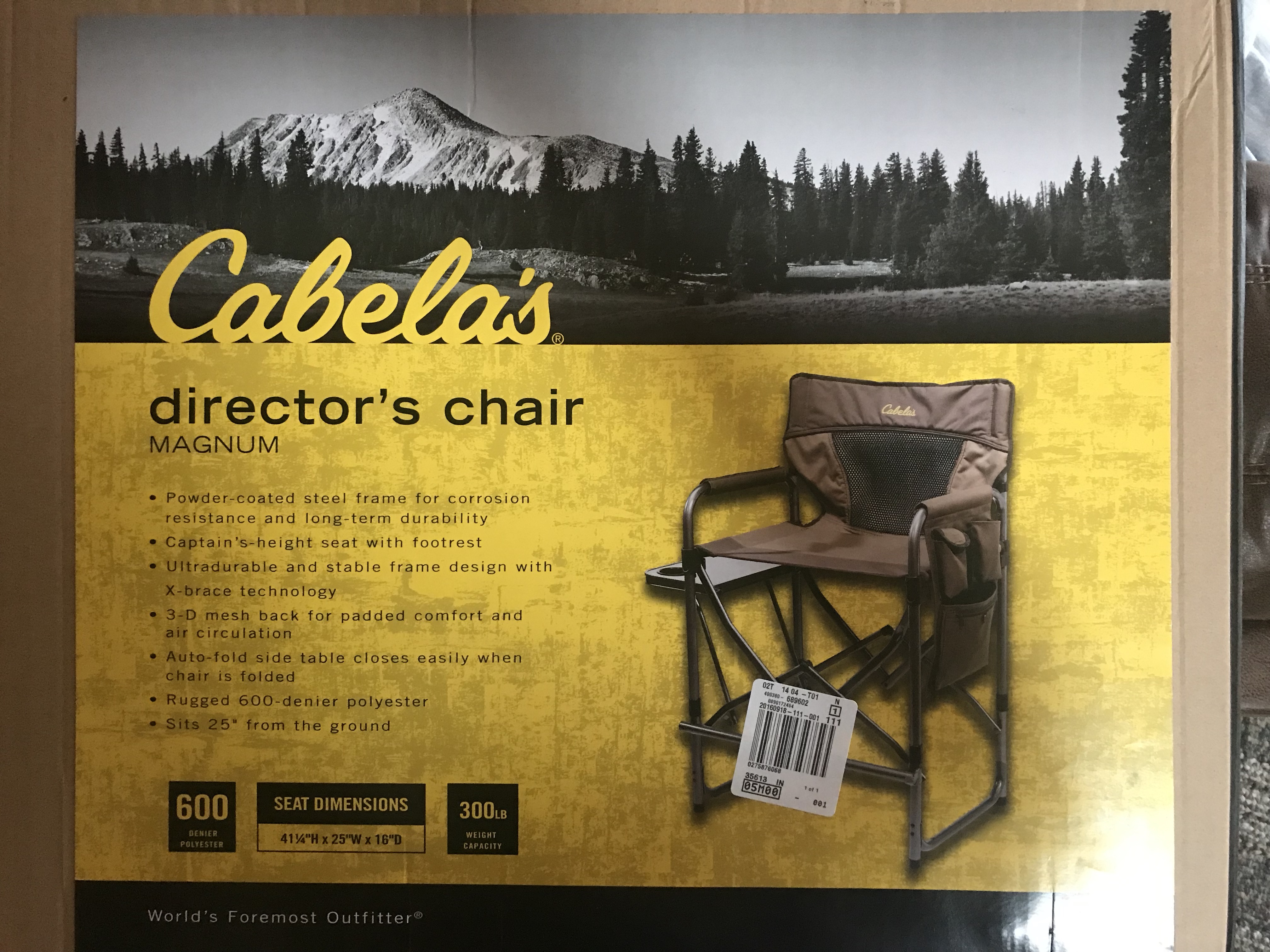 (2) Cabelas Magnum Directors Chair