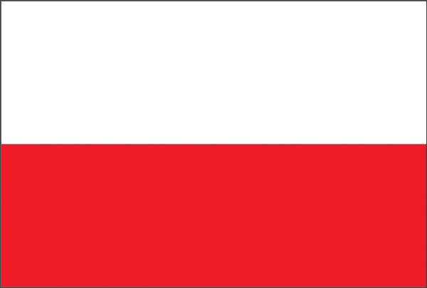 Flagge Polen Umrandung.gif