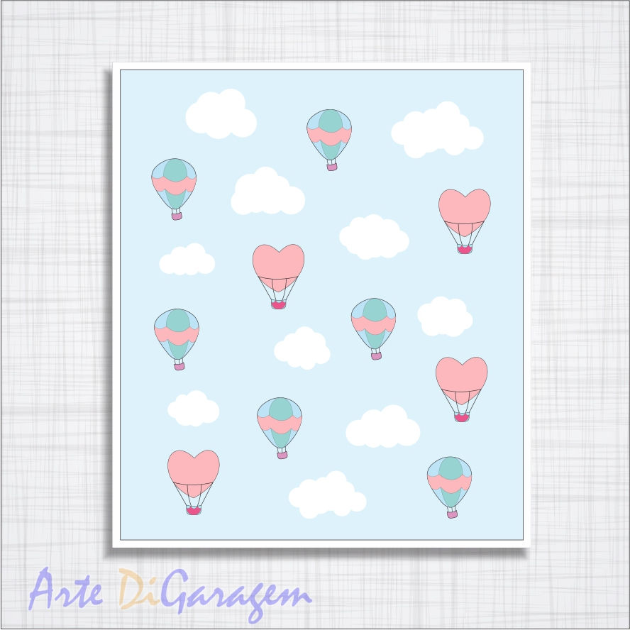 Miniatura: Quadro decorativo sonhe alto menina