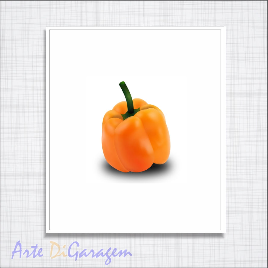 Miniatura: Quadro decorativo cozinha pimentão