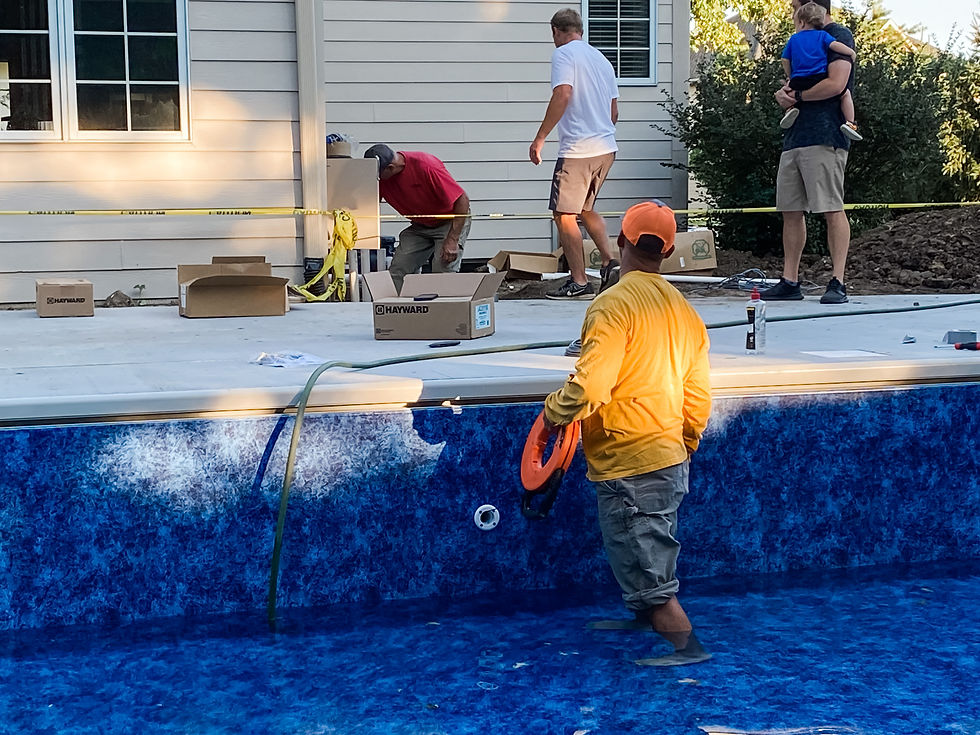 installing lights in vinyl liner pool