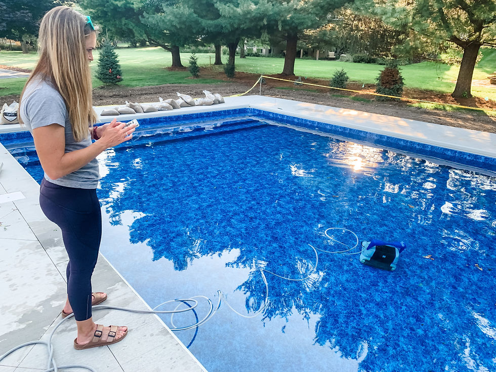 running a robot pool vacuum