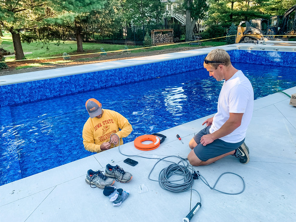 installing lights in vinyl liner pool