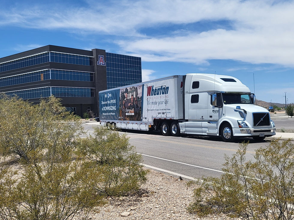 Allwest & Wheaton moving truck moving family from Seattle, WA to Arizona