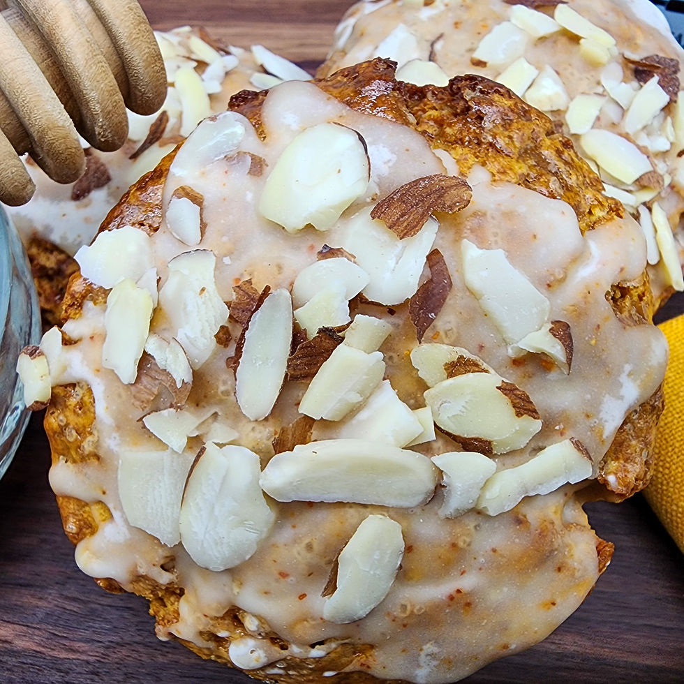 Amaretto Honeyfire scone