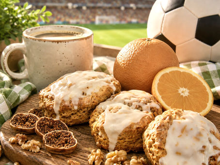 Coffee Scones and oranges at the World Cup
