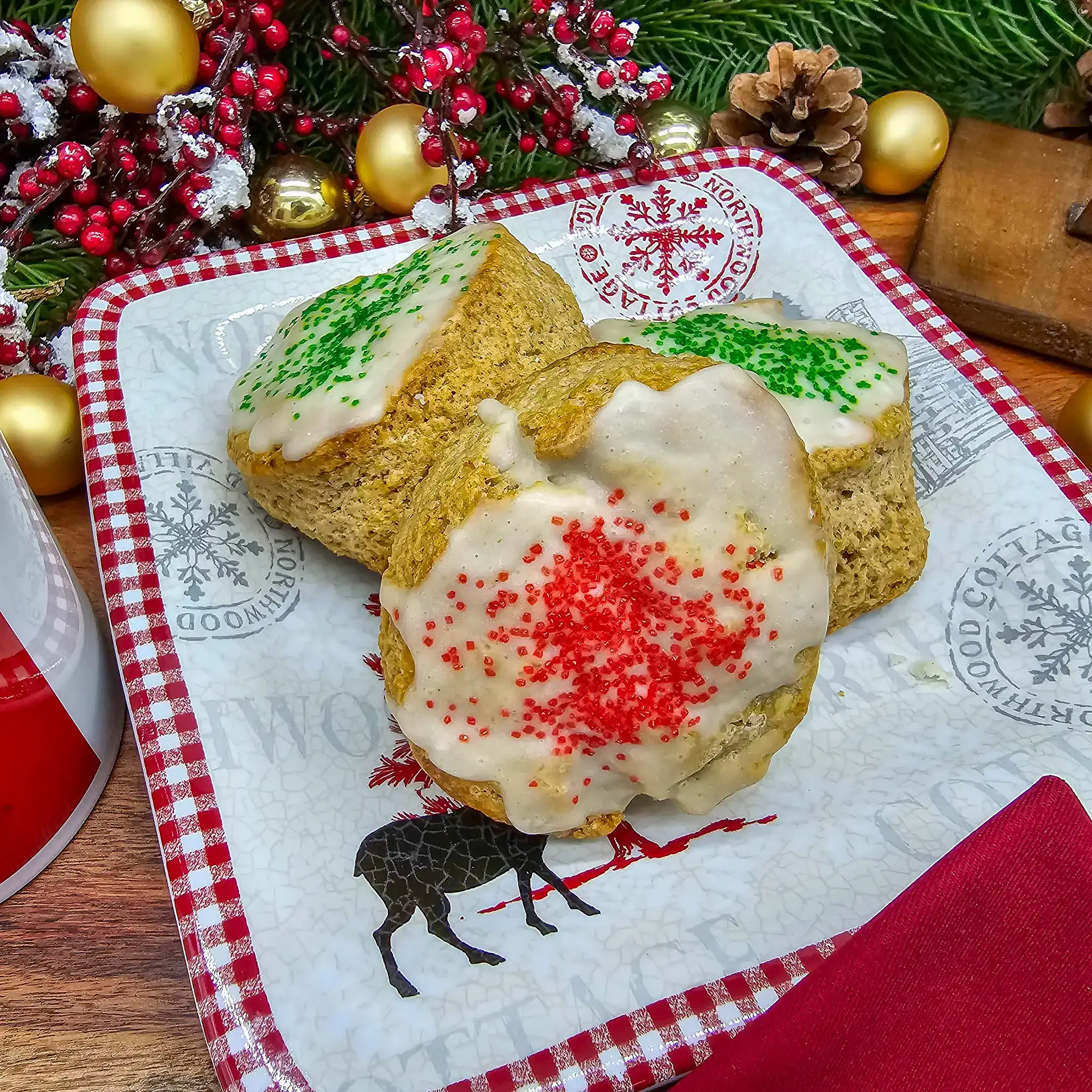 Space holiday cookie scone
