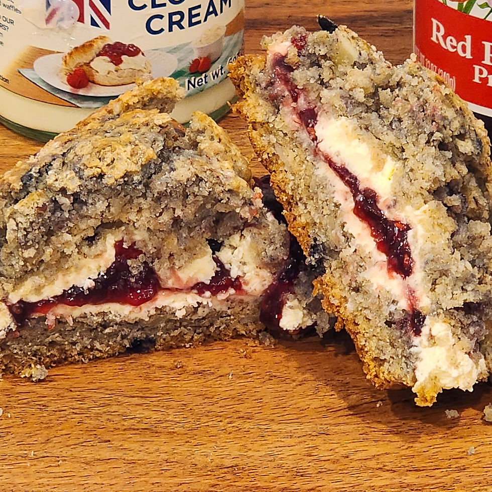 Scone with clotted cream