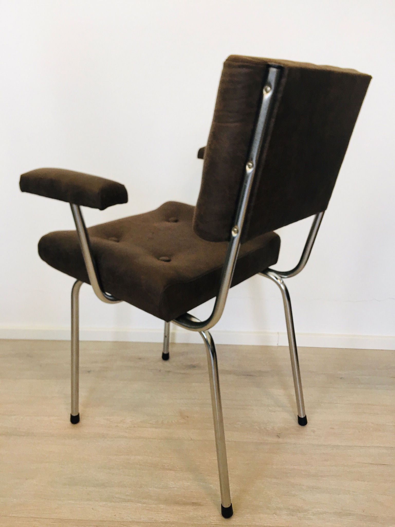 Brown Czech Tubular Chair from Belet, 1970s, Set of 2