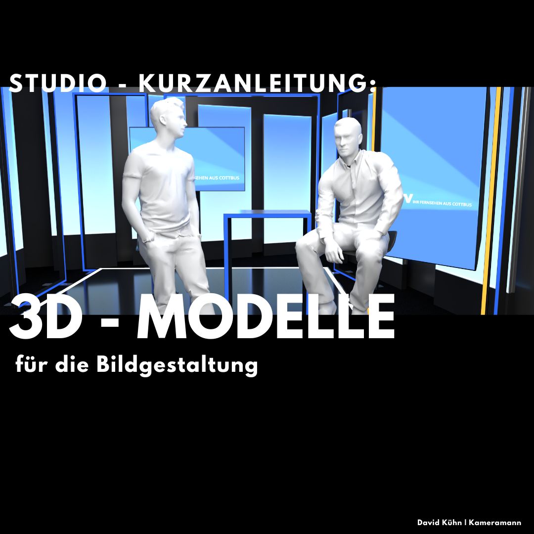 SketchUp Studio 3D Modell, Video Studio Planung, TV Studio, 3D Modell für Videostudio Bau