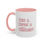 Thumbnail: Cats & Coffee & Catechism Accent Mug - Cute Ceramic 11oz or 15oz Mug
