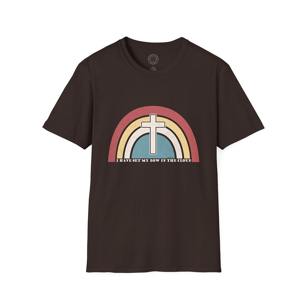 Genesis 9:13 Anti-Woke Christian Rainbow 'I have set my bow in the clouds' Tee