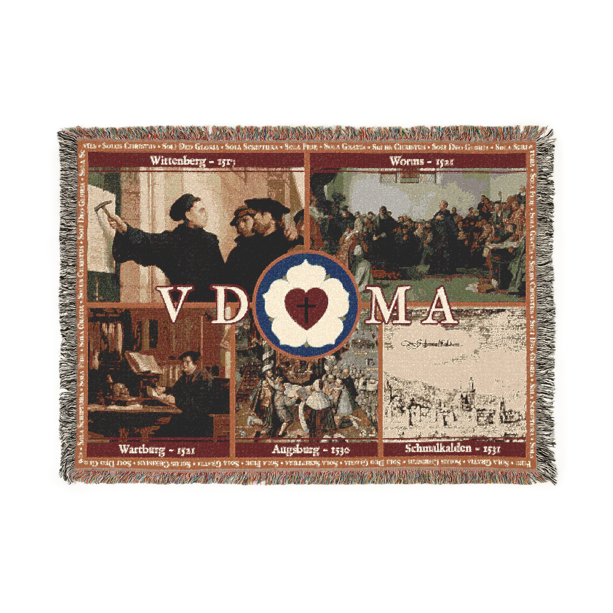 Reformation Woven Blanket - Historical Reformation Timeline Blanket