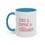 Thumbnail: Cats & Coffee & Catechism Accent Mug - Cute Ceramic 11oz or 15oz Mug