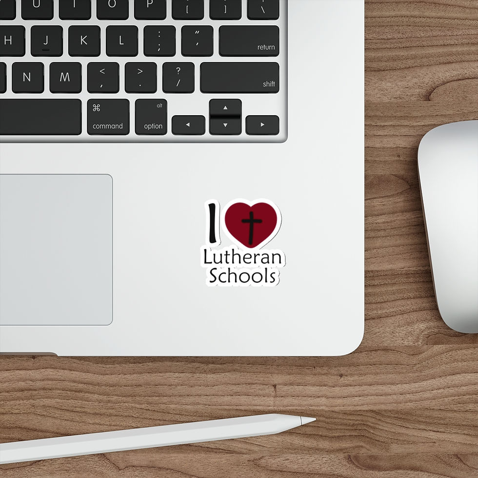 Thumbnail: I Love Lutheran Schools Vinyl Stickers