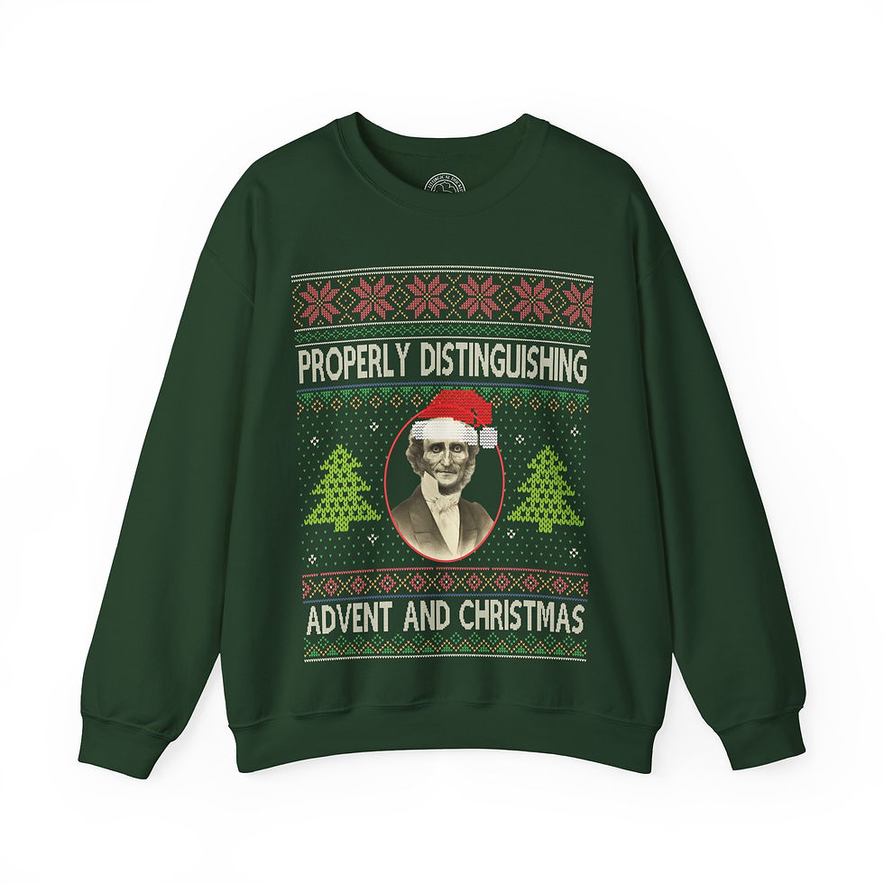 Thumbnail: CFW Walther Ugly Christmas Sweater: Properly Distinguishing Advent and Christmas