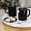 Thumbnail: Personalized Clerical Collar Black Coffee Mug for Pastors