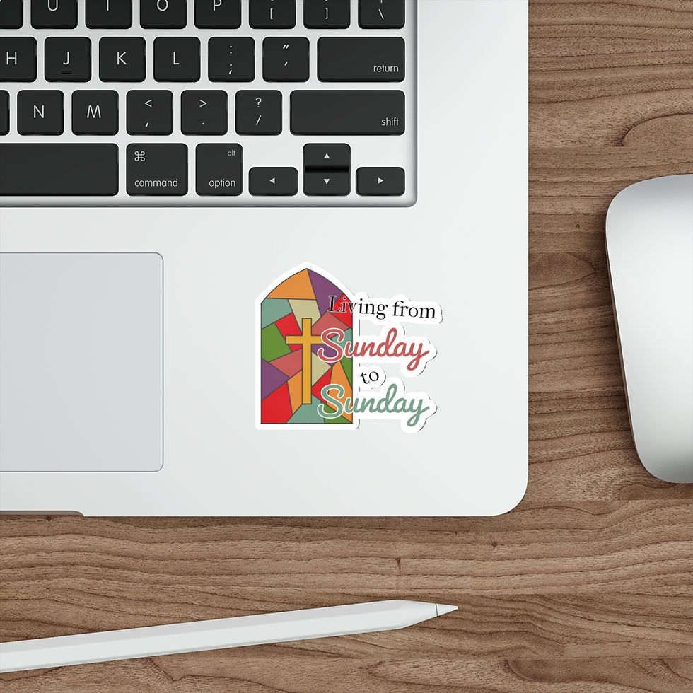 Living from Sunday to Sunday Vinyl Stickers 