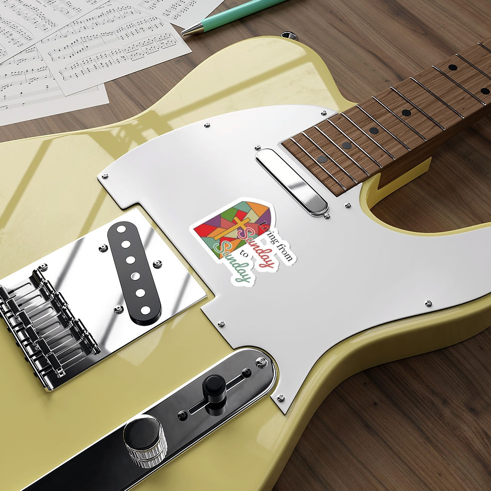 Thumbnail: Living from Sunday to Sunday Vinyl Stickers 