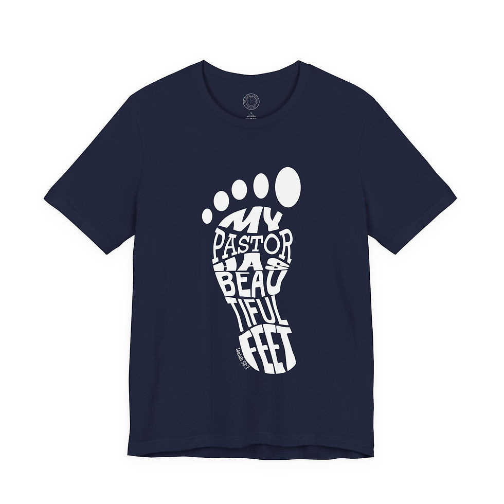 Thumbnail: My Pastor Has Beautiful Feet Crew Tee 