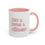 Thumbnail: Cats & Coffee & Catechism Accent Mug - Cute Ceramic 11oz or 15oz Mug