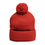 Thumbnail: Embroidered Luther Rose Cozy Pom-Pom Knit Cap