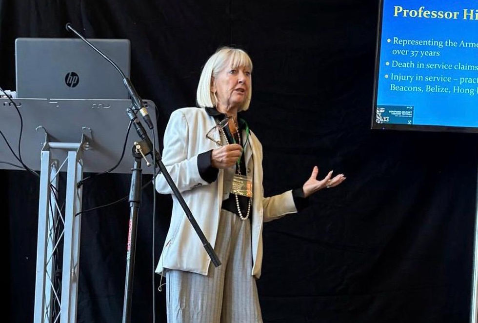 Hilary Meredith-Beckham speaks at UK’s first dedicated military history festival