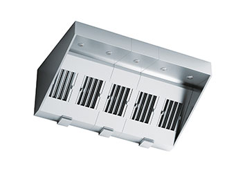 Stainless steel kitchen ventilation hood