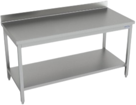 Stainless steel work table with a bottom shelf, Catering Equipment