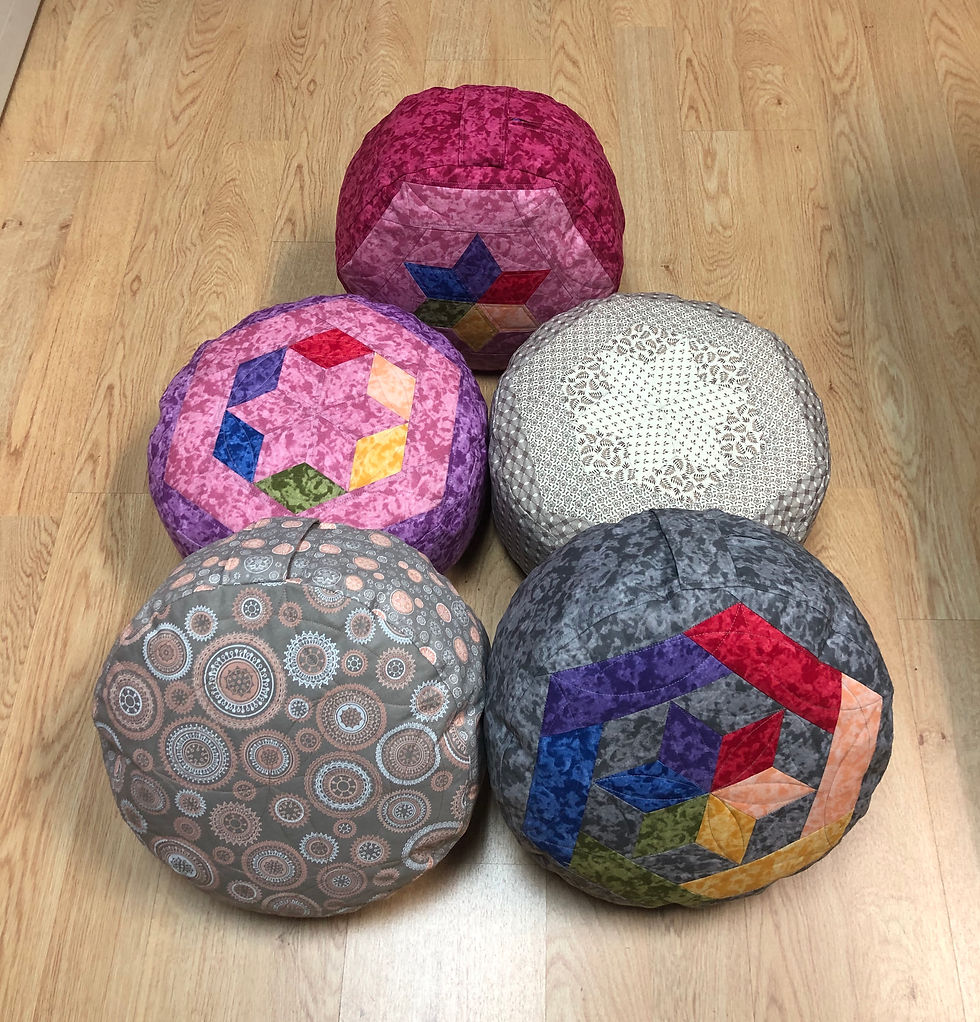 Thumbnail: Cojín de Meditación y Yoga de Patchwork