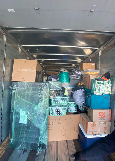 5 Bedroom home move into ABF moving trailer