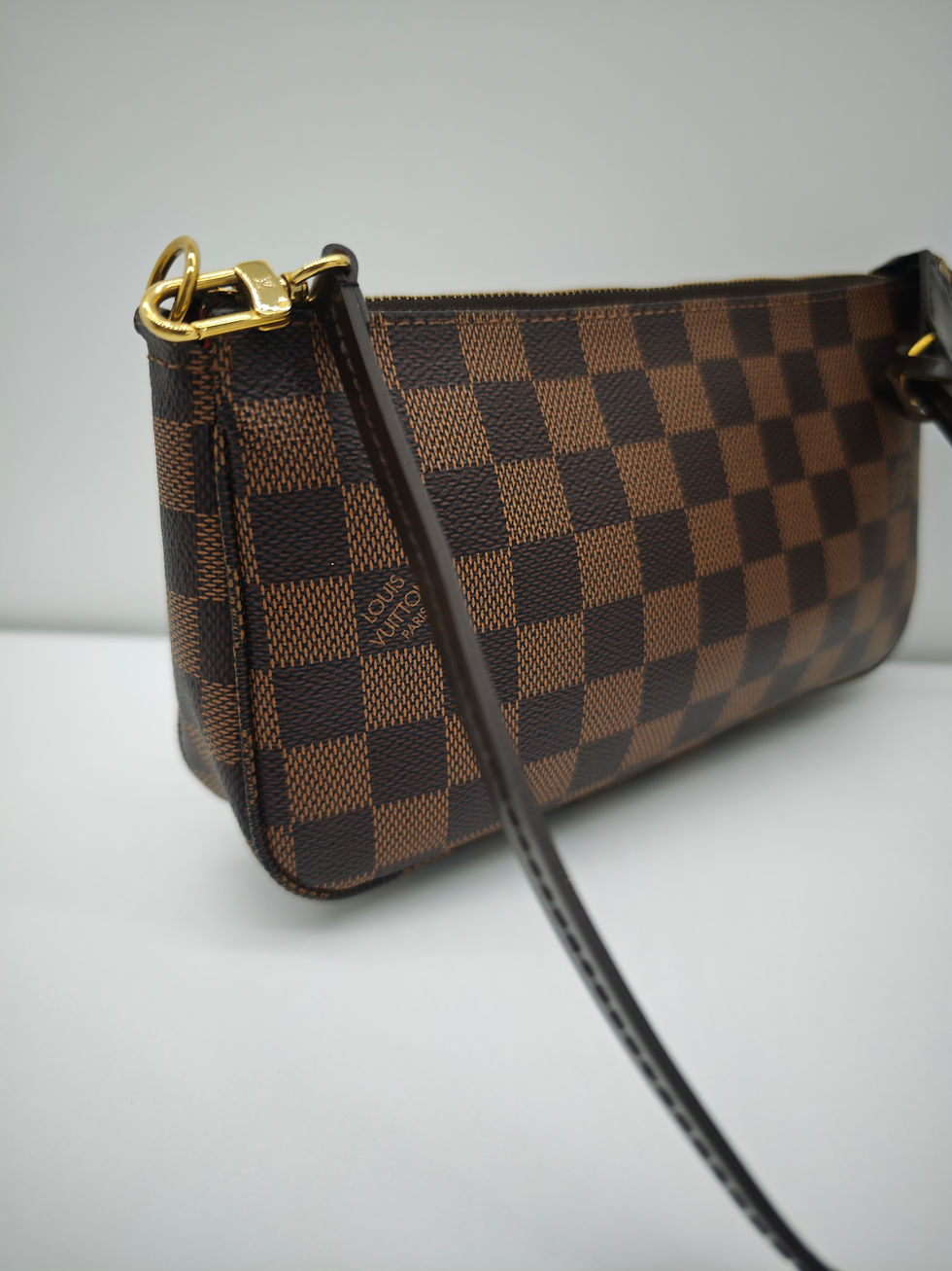 Miniatura: Pochette NM Accessoires in tela Damier Ebene 
