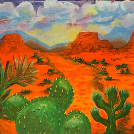 softly rising mountains