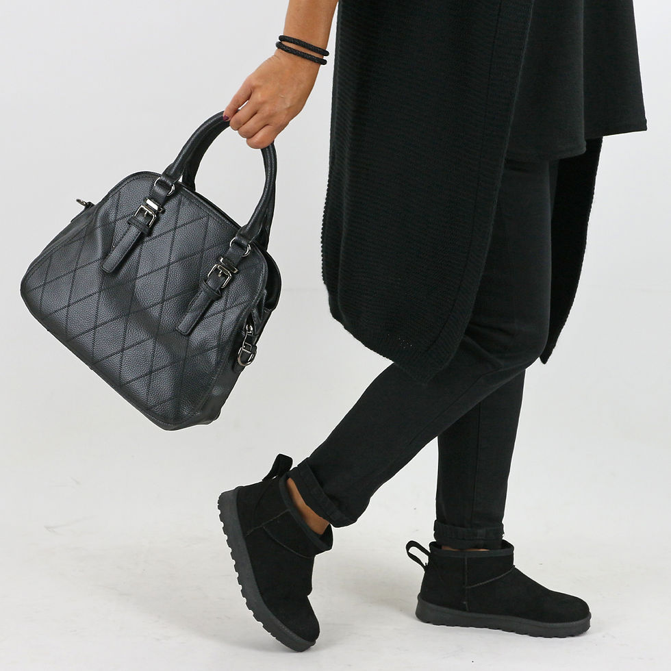 zwarte bowling bag Salma black just black