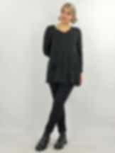 zwarte top lange mouwen dames webshop black just black