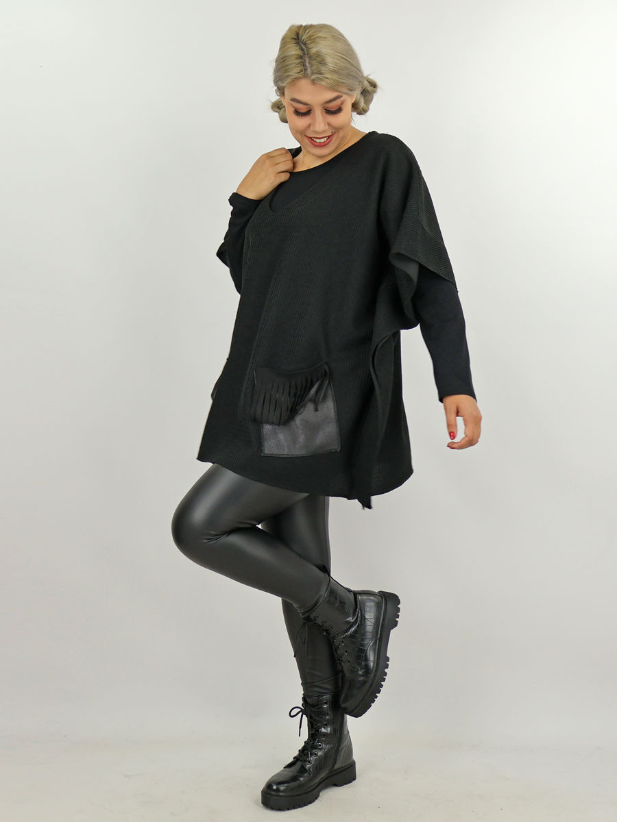 zwarte spencer maatje meer dames webshop black  just black