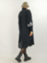 zwarte blouse jurk met broderie in ecru maatje meer webshop black just black