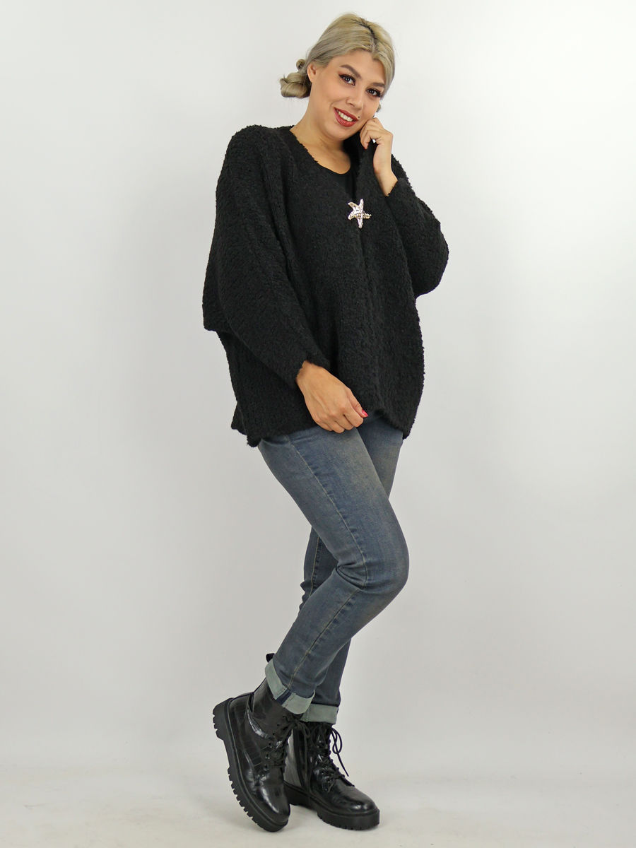 zwarte kort teddy vest maatje meer dames webshop black just black