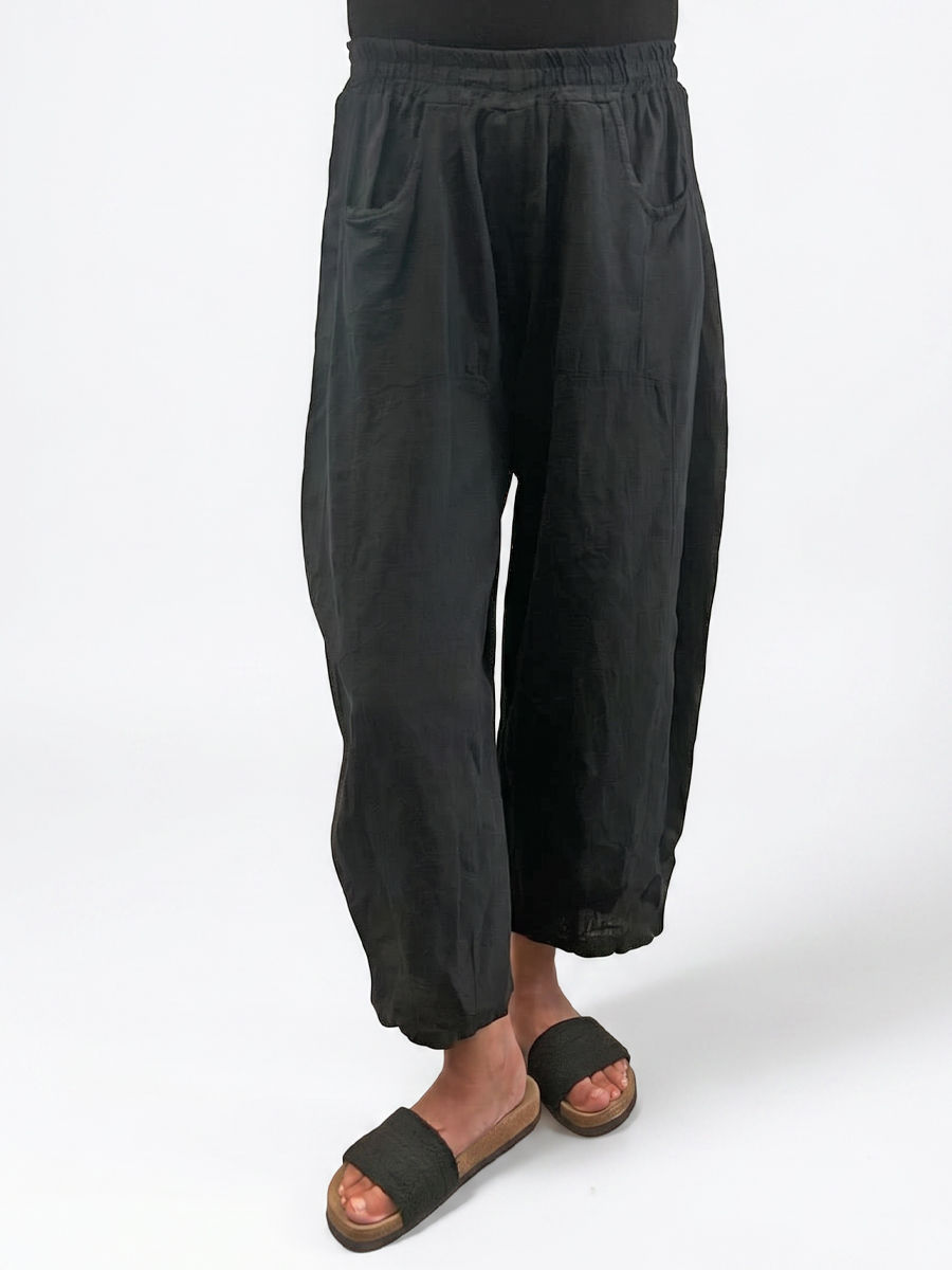 zwarte ballon broek maatje meer dames webshop black just black