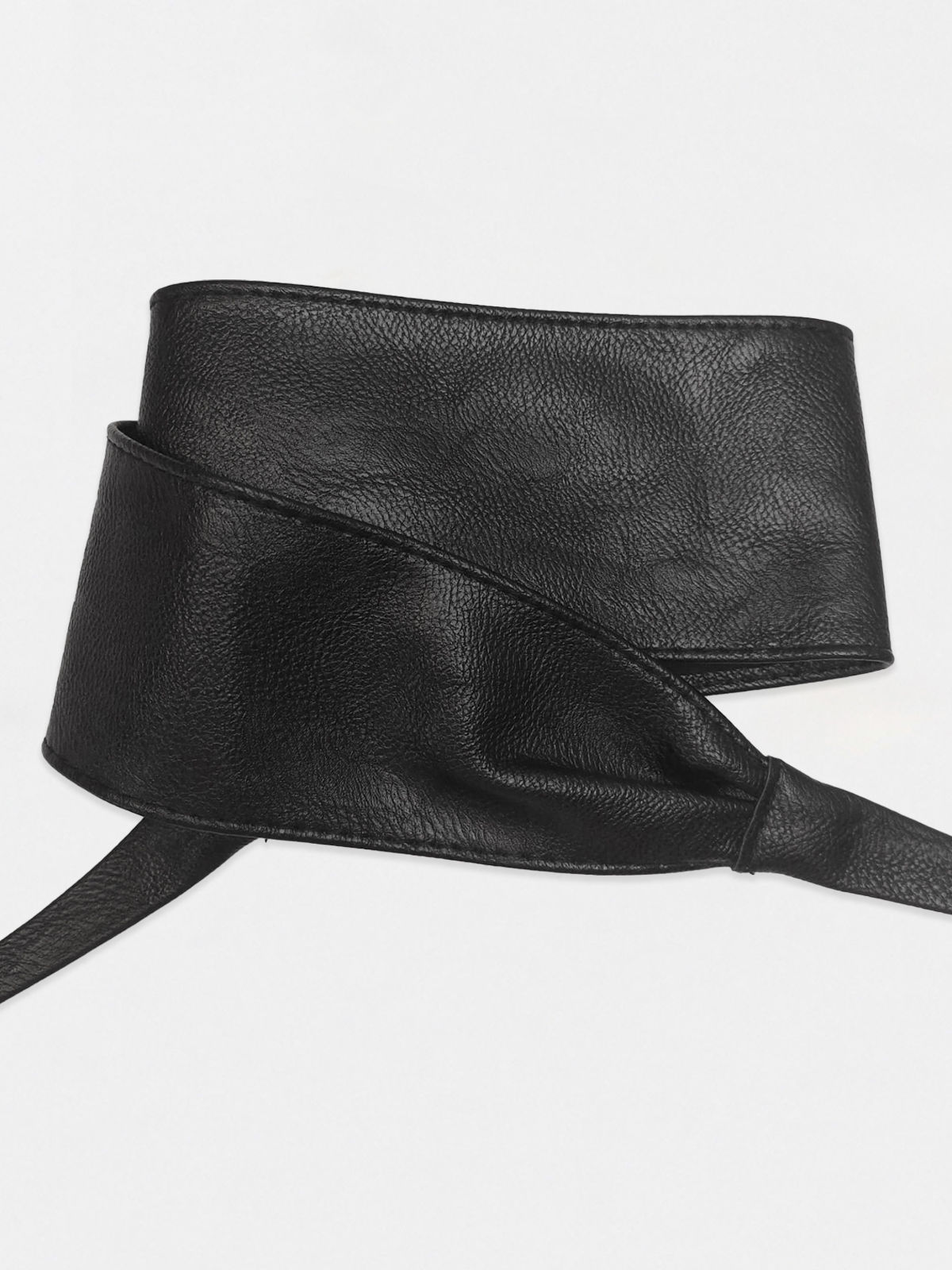 zwarte wikkel riem black just black