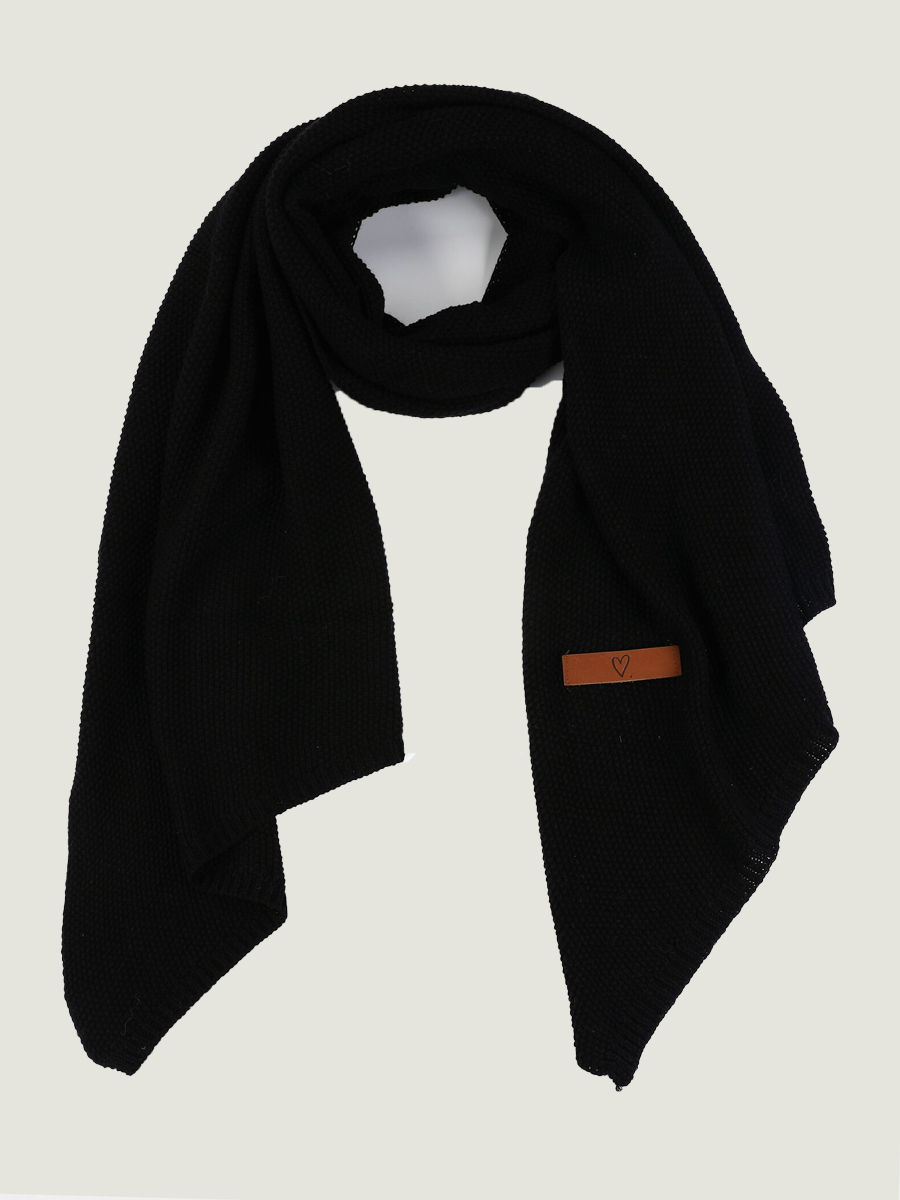 Zwarte sjaal  dames webshop black just black