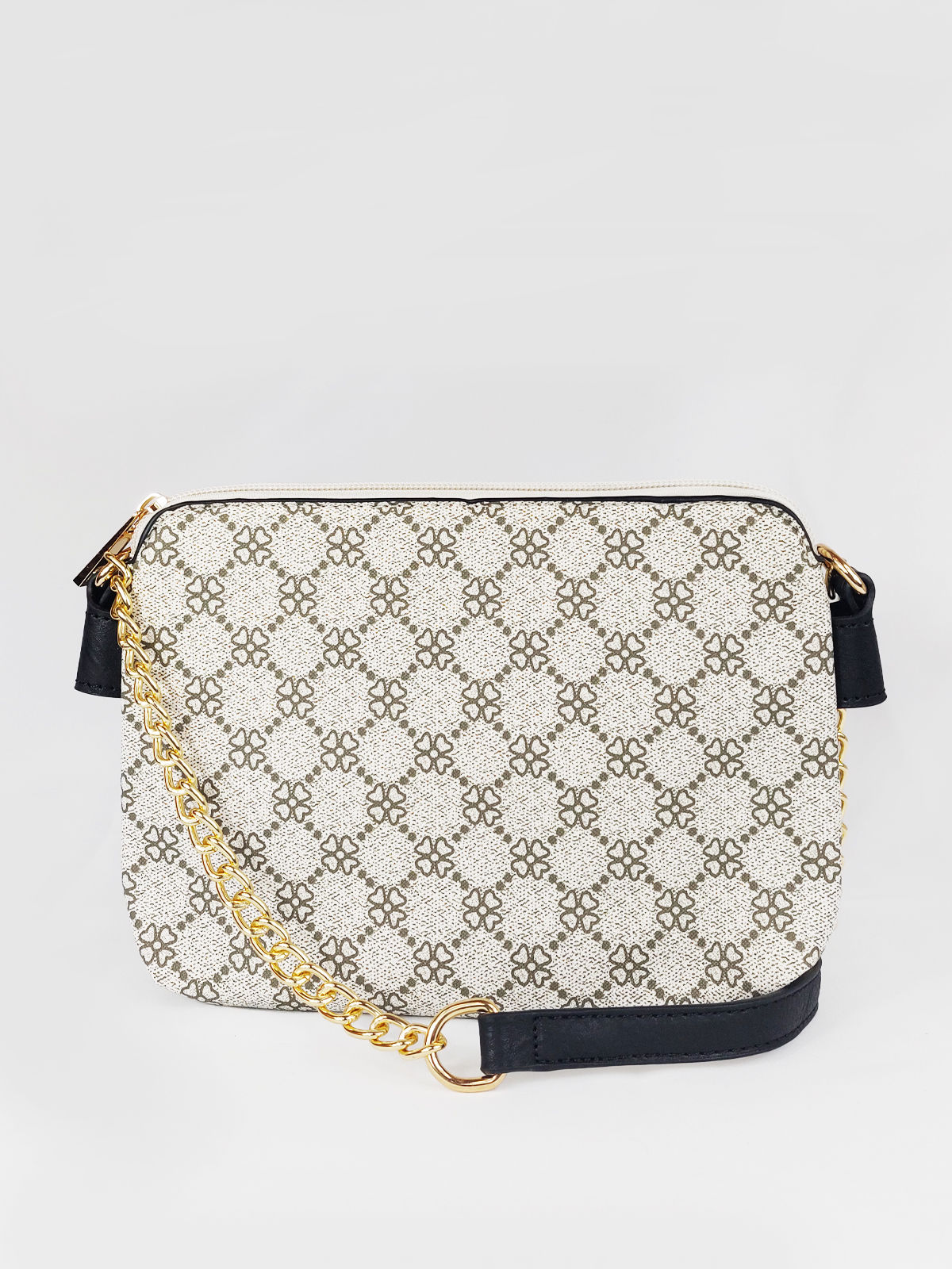zwart wit all over print tas Shauni Black Just Black