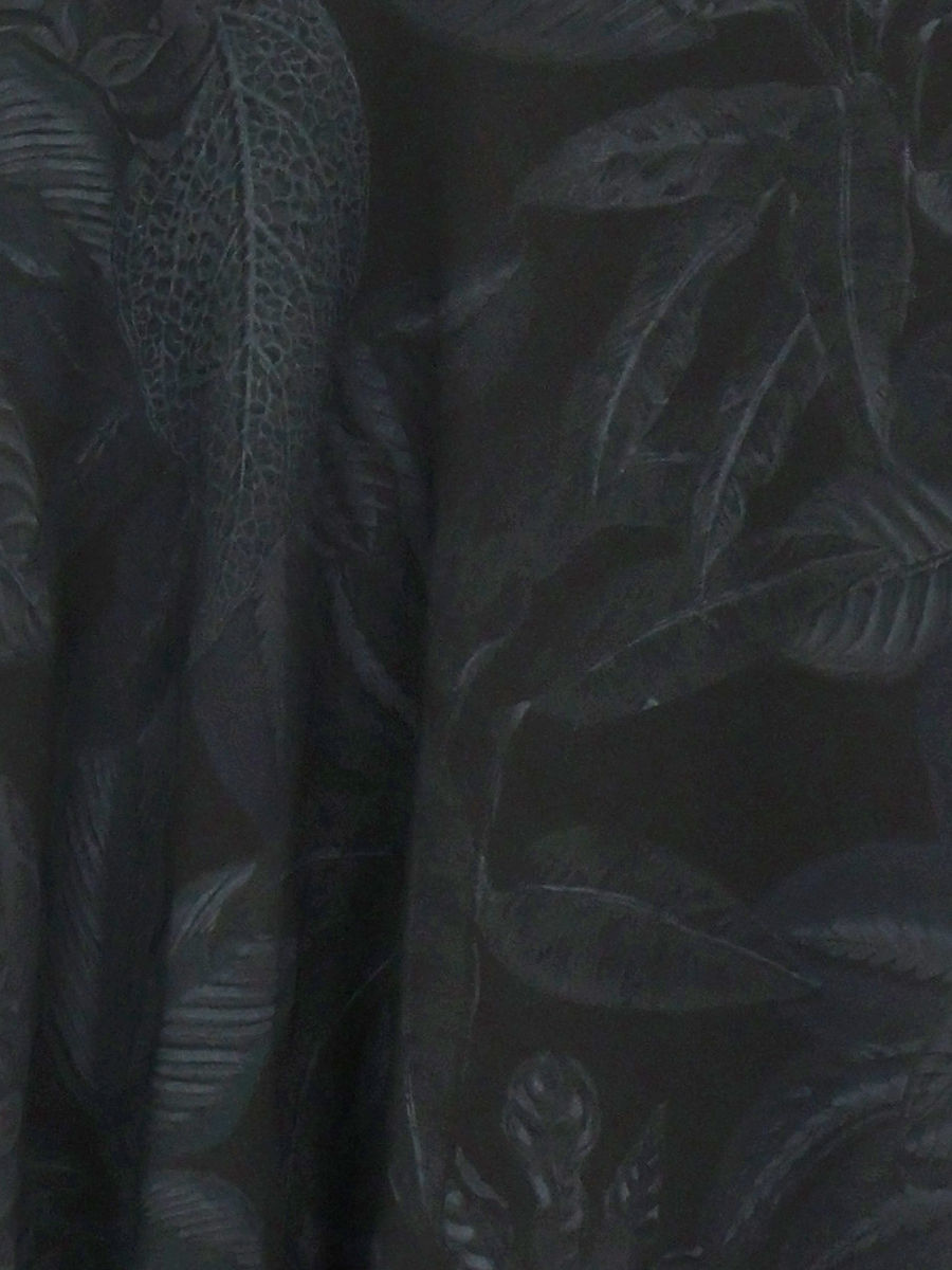 Zwarte top mouwloos met subtiele print  dames webshop black just black