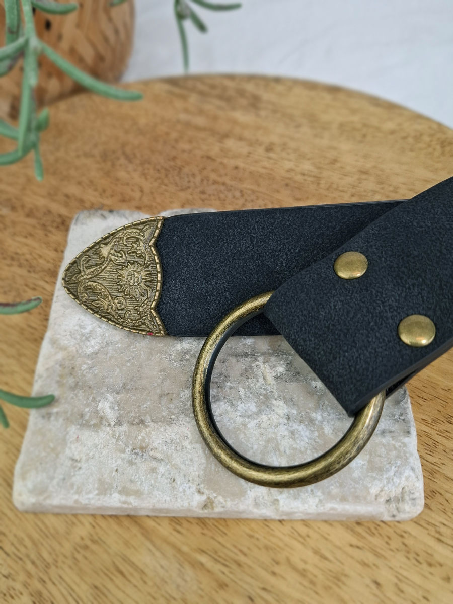zwarte riem maatje meer dames webshop black just black