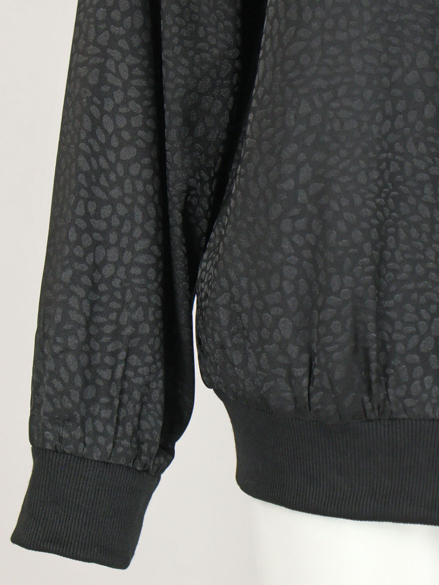 zwarte bomber jasje met animal print maatje meer dames webshop black just black