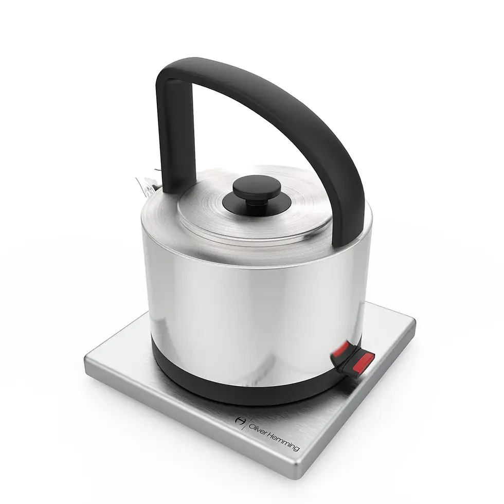 Thumbnail: CADBURY KETTLE BRUSHED STAINLESS STEEL by Oliver Hemming