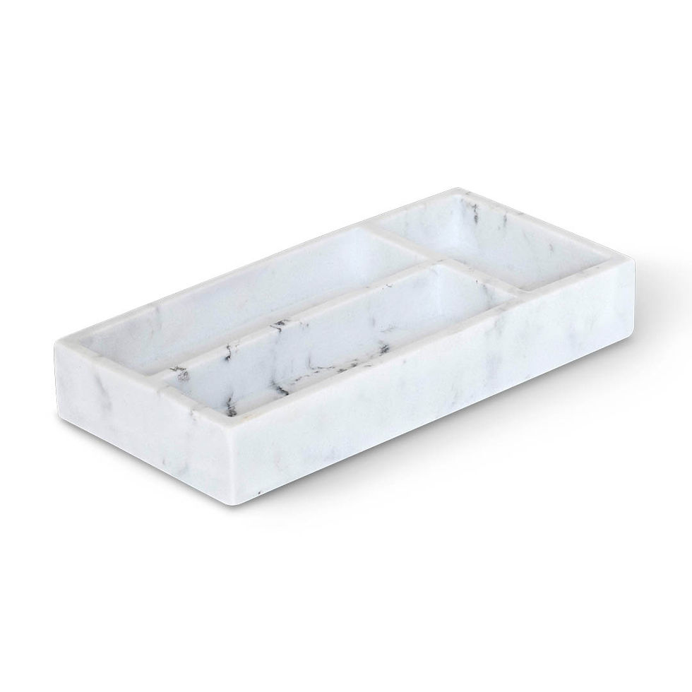 Ipala Amenity Tray White Marble
